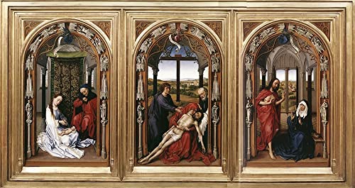 Retable de Miraflores tableau de maître Rogier Van Der Weyden impression premium