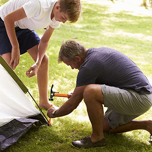 image for RIY 8 Pack Tent Stakes Heavy Duty 12 inch Steel Tent Pegs for Camping 