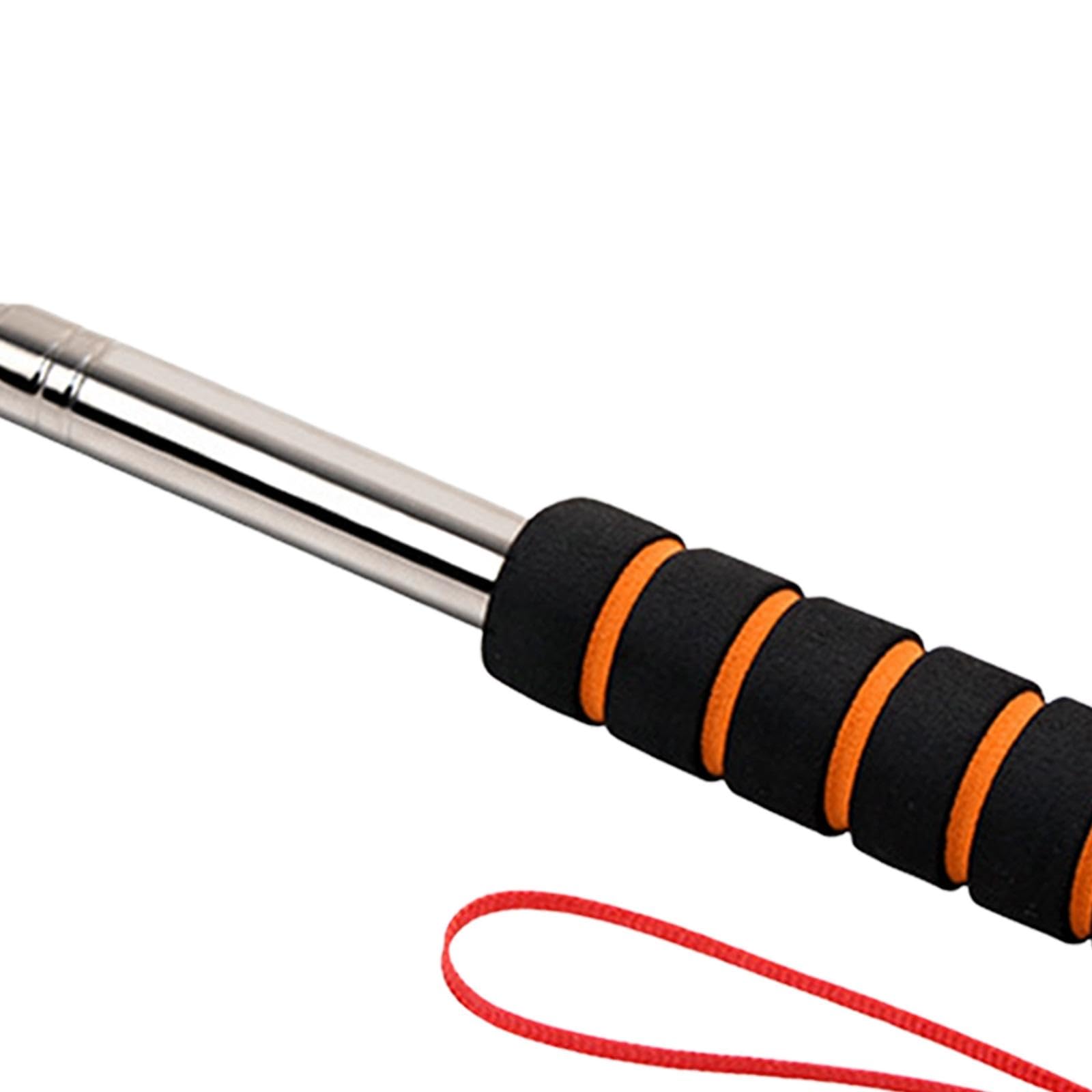 Drum Pole Teleskopischer Inspektionsstab Edelstahl Handwerkzeug Stoßfest Tragbar für Gebäudeuntersuchung Fliesentest Renovierungsarbeiten, 160cm
