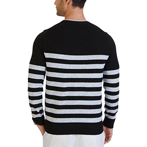 Nautica Men's Long Sleeve Stripe Crewneck Sweater2