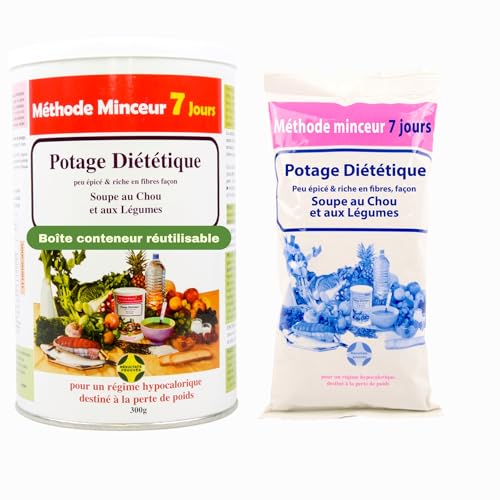 CURE 7 DÍAS NATURAL Y EFECTIVO MÉTODO DE ADELGAZAMIENTO. Sopa Dietética Sopa de Col y Verduras Rica en Fibra y Vitaminas (28 Porciones). Probado clínicamente.
