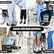 Patiententransferscheibe, 360° Drehbares Transferbrett, Gleitbretthilfe, Mobilitätshilfe-Sitzdrehteller Für Die Altenpflege, (schwarz)