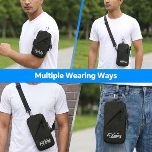 Image of PROBEROS Phone Holder Armband, Waterproof Crossbody Bag for Running