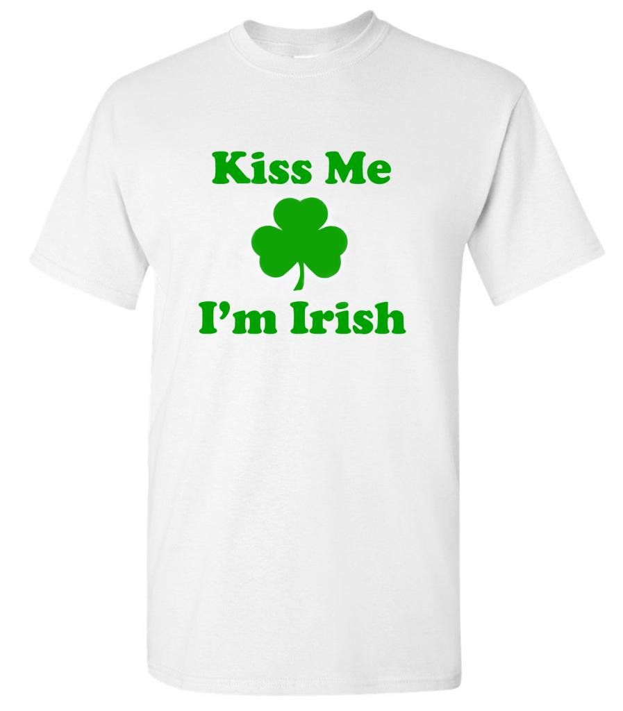 Kiss Me I'm Irish T Shirt White M