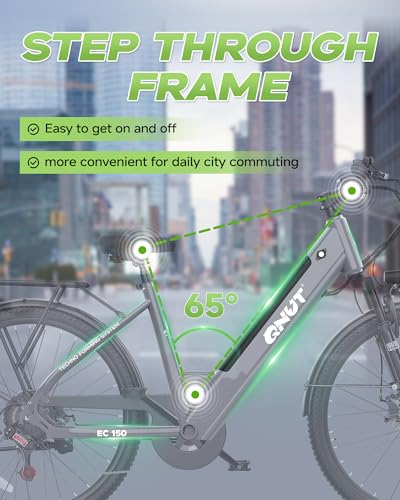 Electric Bike for Adults, 1200W Peak Commuter Ebike with 48V