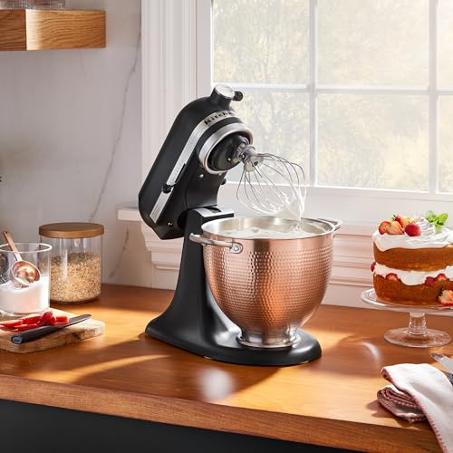 Image of KitchenAid 5 Quart Hammered Copper Bowl, KSM5SSBCB for select 4.5 or 5 Q Tilt Head Stand Mixers