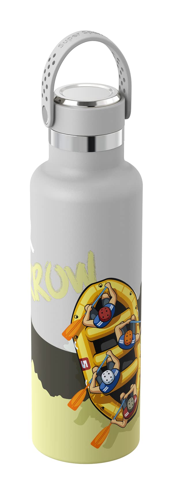 Super Sparrow Ultralight Water Bottle Stainless Steel 18/10-500ml - Insulated Metal Water Bottle - Standard Mouth Flex Lid - BPA Free - Flask for Gym, Travel, Sports