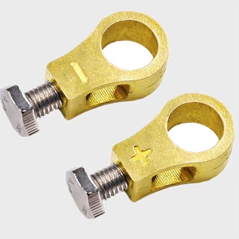 Pure Copper Battery Connection Clip, Car Battery Terminal Connectors Kit, Battery Terminal Connector Clips, Negative and Positive Car Battery Cable