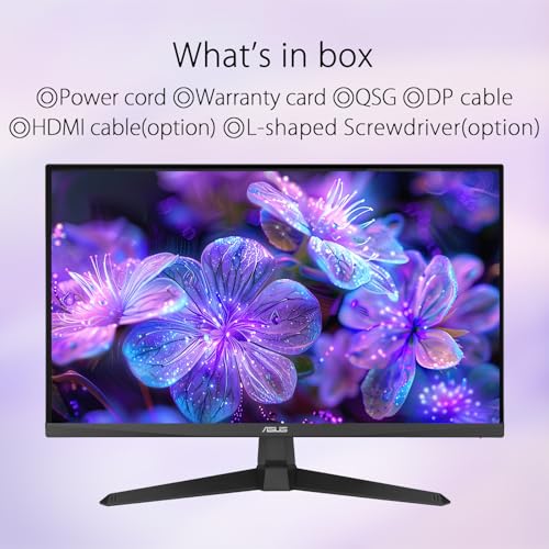 Image of ASUS TUF 24 inch FHD Gaming Monitor, Fast IPS, 180Hz, 99% sRGB, 1ms, AMD FreeSync Premium, Extreme Low Motion Blur, 2 X2W Speakers, DisplayPort | HDMIx2 | Eye Care, VESA, Tilt Adjustable Stand, Black