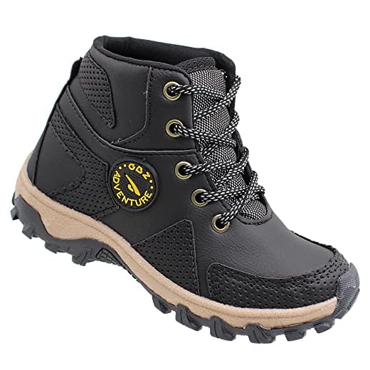 Bota Infantil Gibizinho Adventure Masculina Preto Coturno Cor:Preto;Tamanho:33;Gênero:Homem