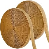 ECOHomes 1/2 Inch Wide x 33 FT Sew On Hook and Loop Tape for Fabric Roll, Sewable Sew-On Strips for Clothing, Clothes, Fabric | No Adhesive Sewing Fastener Straps, Easy Sew in, Strong Grip, Beige