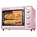 QQW Horno Eléctrico de la Mesa 30L Temperatura Ajustable 0-230 ℃ Y 120 Minutos Tiempo Posición de Hornear de Cuatro Capas Horneado Doméstico/Rosado