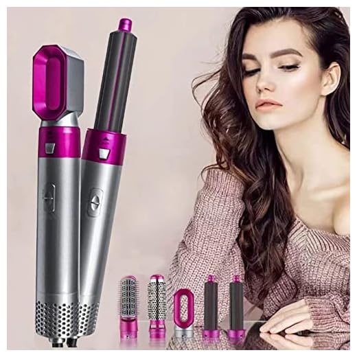 Cepillo Alisador Pelo 5 en 1, Multifuncional Moldeador De Pelo, 3 Modos Cepillo Secador De Pelo para Alisar Cabello Largo/Corto Rizado y Ondulado