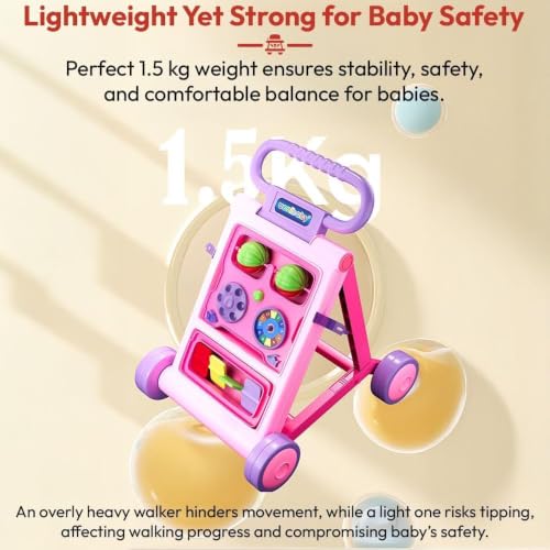 Image of StarAndDaisy Baby Walker /Multipurpose Push Walker for 0-24 Months (Pink Push Walker)
