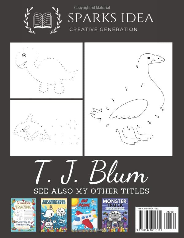 Connect The Dots Book For Kids: Challenging and Fun Dot to Dot and Coloring Pages For Kids, Preschoolers, Toddlers, Boys And Girls! image 2
