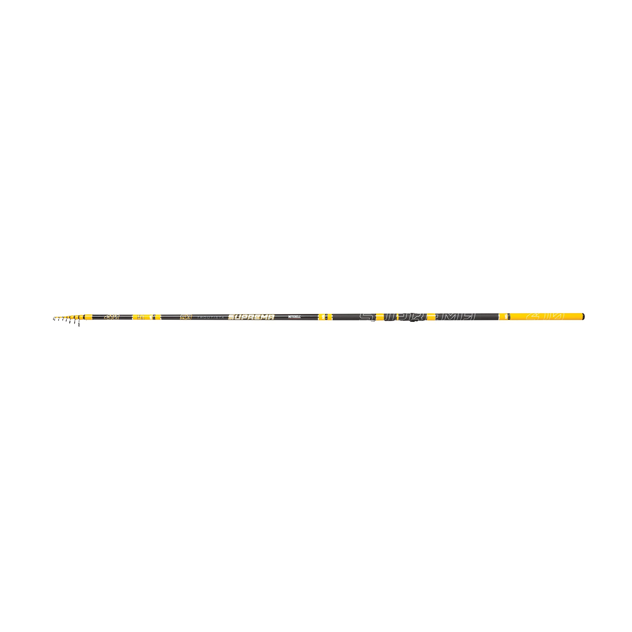 Mitchell Suprema™ Troutista S3 Canna | Canna da pesca alla trota in carbonio M30 con fusto leggero e reattivo | 11 azioni per la pesca agonistica e in lago | 4 m, 15-35 g