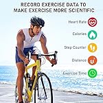 Fitness Tracker with 24/7Heart Rate, Blood Pressure, Sleep Tracking, Calorie, Activity Tracker with 1.1" AMOLED Color Screen, Waterproof Step Tracker for Android iPhones Women Men - Image 5