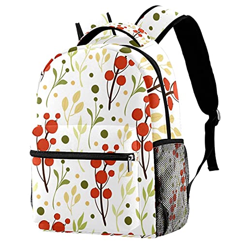 Sac à dos décontracté à motif feuilles vertes idéal pour vos sorties