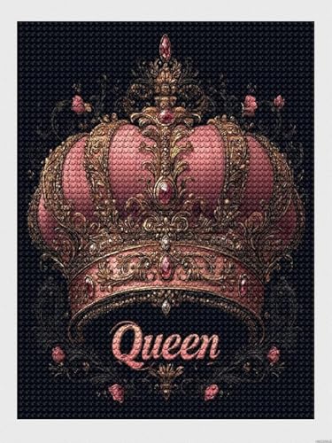 Peinture diamant 5D couronne idée cadeau anniversaire kit complet