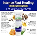 TriDerma Intense Fast Skin Healing Cream for Hard-to-Heal Skin Irritations, Sores, Rashes, Dry, Cracked Hands, Cuts, Chafing, Burns, Scrapes - First Aid Kit Essential - FSA Eligible - 4.0 oz Tube - Image 4