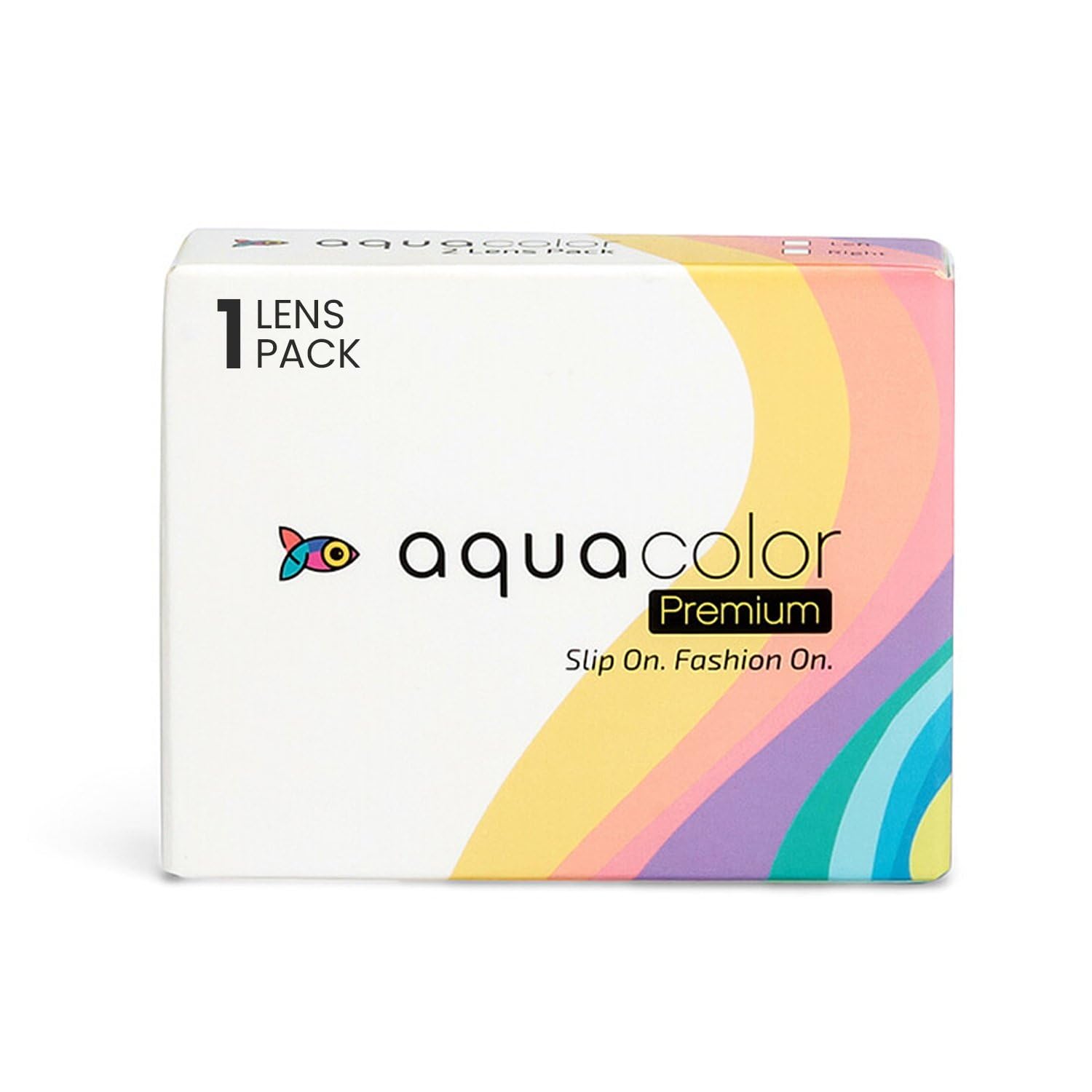 Aquacolor Monthly Disposable Premium - 1 Lens Pack (-3.5 Power, Dusky Brown Color)