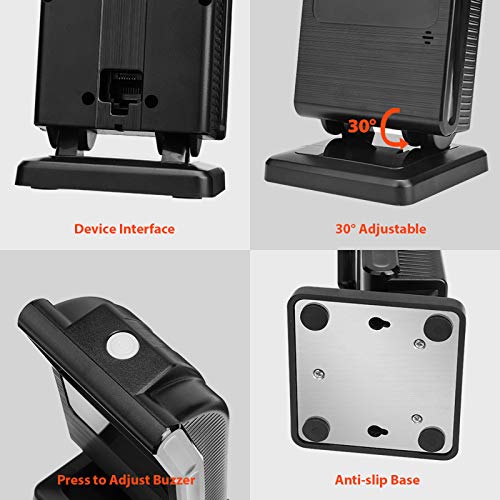 Buy Hands Free 2D 1D Barcode Scanner, Munbyn Plug & Play QR