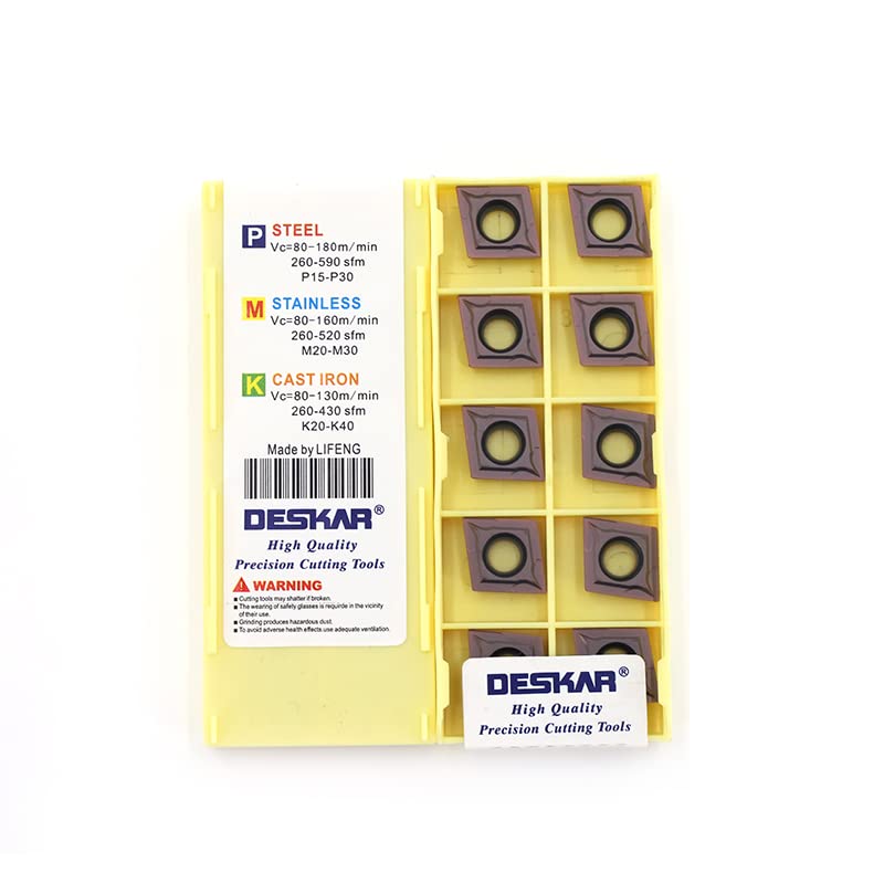 Deskar CCMT CCMT12 CCMT1204 CCMT120408 LF6018 Lame de tournage diamant NC