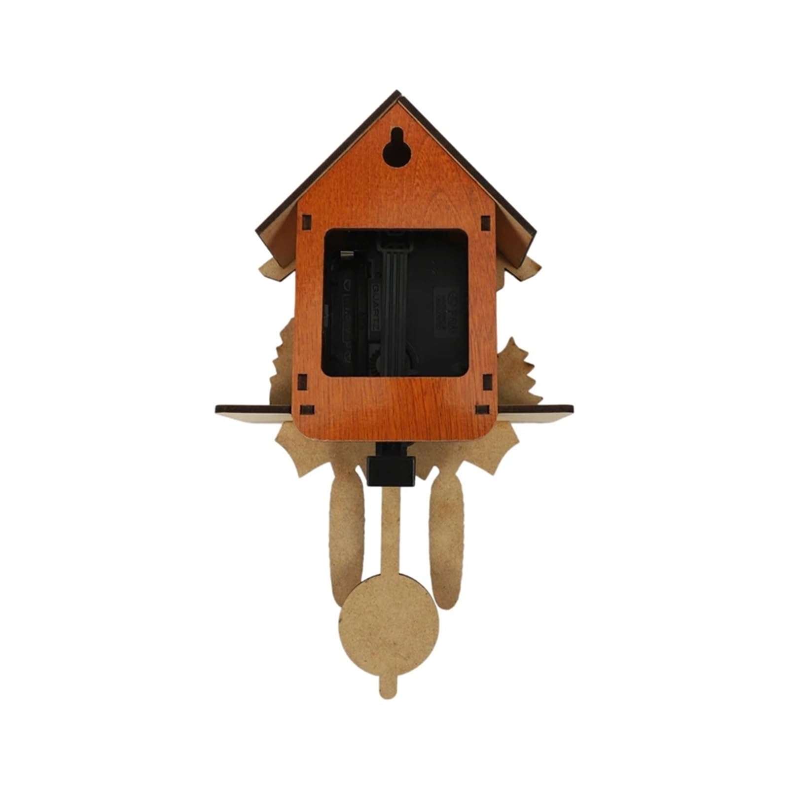 Relojes De Cuco Reloj de Pared de Cuco de Madera Antiguo con Forma de pájaro, Campana de Tiempo, Reloj Despertador oscilante, decoración artística for el hogar