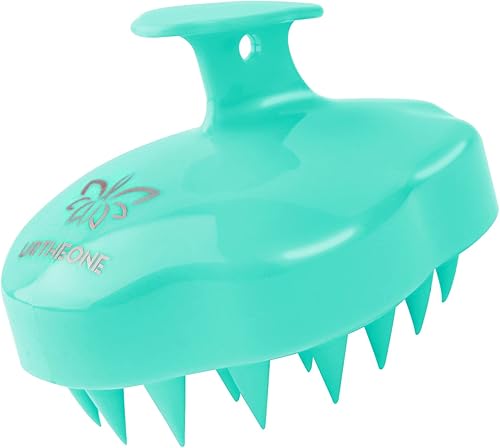 URTHEONE Cepillo de champú para el cuero cabelludo cepillo de silicona suave para mojado seco graso rizado lacio grueso fino largo corto natural