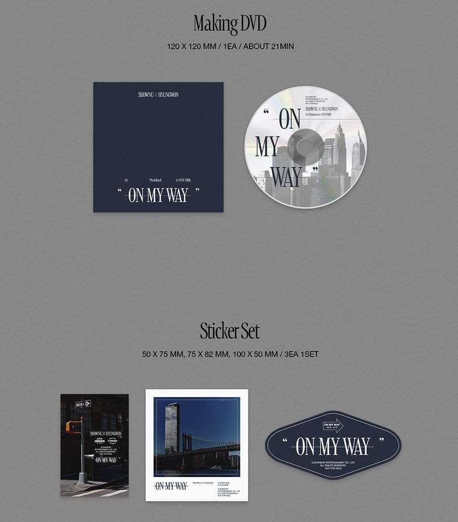 MONSTA X SHOWNU X HYUNGWON [ ON MY WAY ] 1st Photobook in NEWYORK