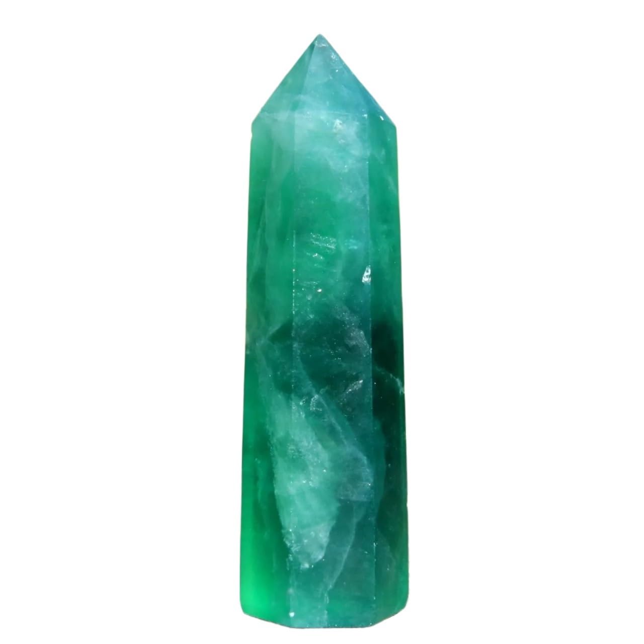 AARTERZZA 3pcs Green Fluorite Tower Crystal Room Decoration Divination 60-90g