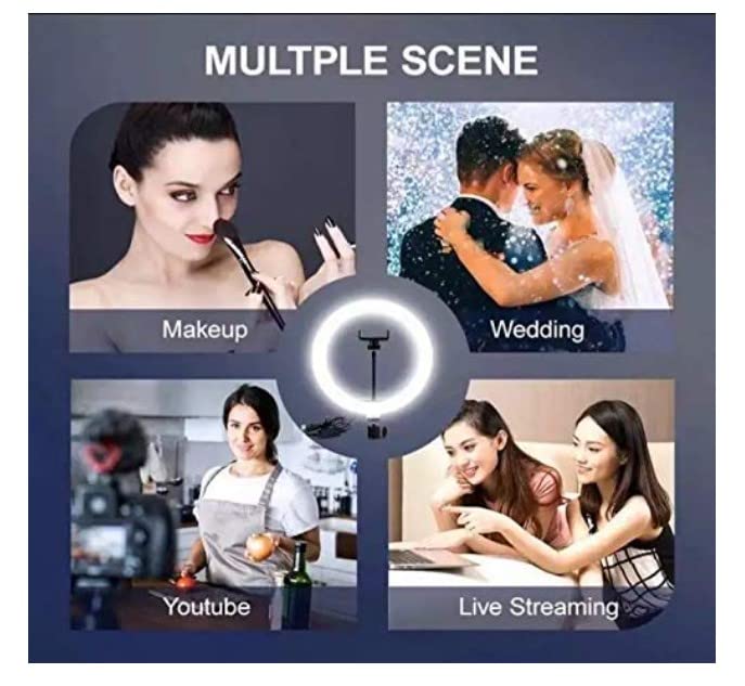 YOZTI-11-Inch-Big-LED-Ring-Light-for-Camera-Phone-TikTok-YouTube-Reels-Making-Video-Shooting-and-Makeup-11-inch-Ring-Light-with-7-Feet-Long-Foldable-and-Lightweight-Tripod-Stand