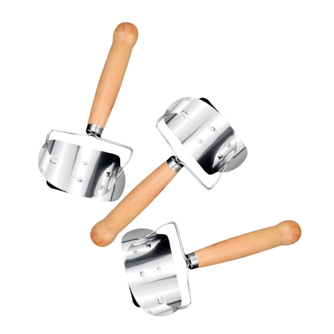 ABOOFAN 4 Set Muffa Produttore Di Taglierini Per Gnocchi Taglierina Per Per Avvolgere Gnocchi Stampo Per Taglierina Per Gnocchi Domestici Silver Di Legno 3 Pezzi * 4