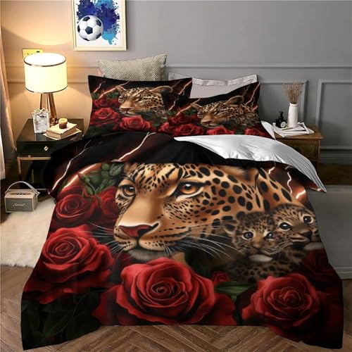 Parure de lit léopard 135x200 housse de couette 3D - 6
