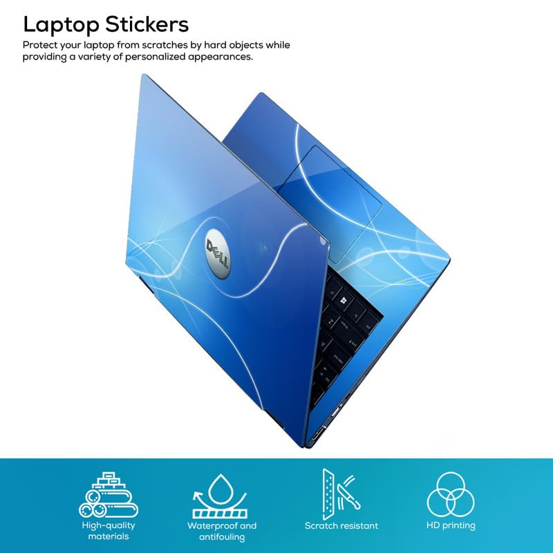 Image of Galaxsia DSGN 783 Full Body Laptop Skin Bubble-Free| Laminated & Removable | HD Quality Sticker for Laptops Upto 15.6 Inches Compatible with DELL