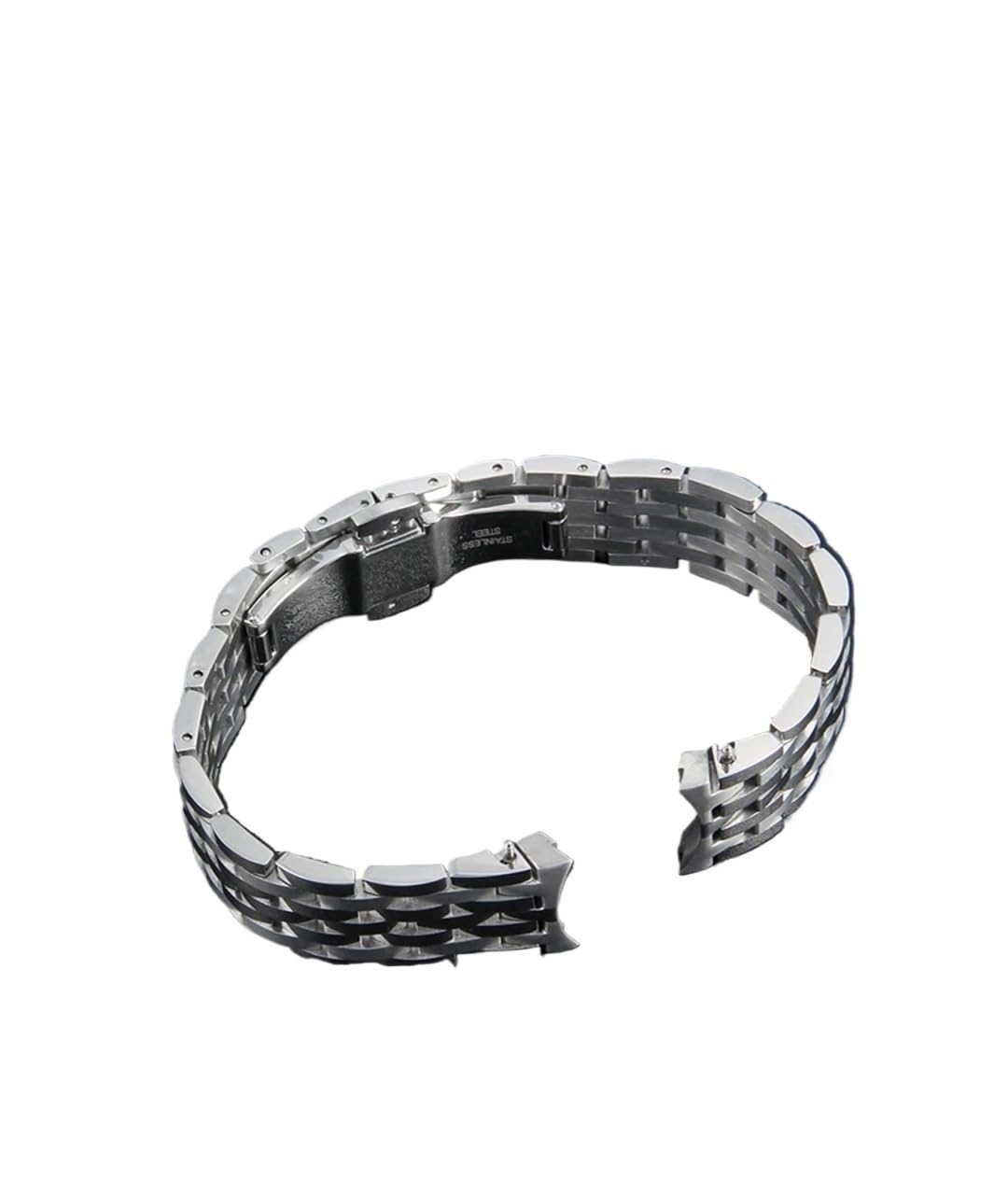 Compatible con Tissot 1853 Weiyi Series T038 Accesorios de reemplazo originales T038430a Maquinaria for hombres Correas de reloj plateadas impermeables de 19 mm