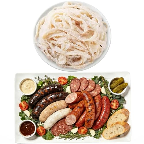Natural Hog Casings for Sausage 38-40mm,Edible Sausage Casing for...