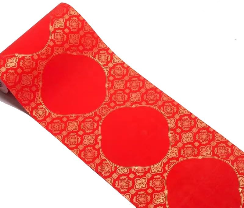Antytetyczny, noworoczny dwuwiersz na drzwi, 1 rolka wiosenny dwuwiersz papierowy DIY dwuwiersz czerwony papier Sa Jin papier Xuan decoupage papier ryżowy chiński papier do kaligrafii pisanie dwuwiers
