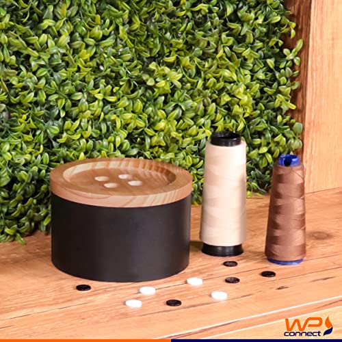 Caixa Organizadora de Costura em Formato de Botão 9x15cm Aço - Wp Connect