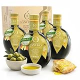 Aceite de Oliva Virgen Extra Picual Filtrado Pack 4 x 500 ml Botella de Vidrio | AOVE Gourmet extraído en Frío | Aceite Premium. (4 x 500 ml, PICUAL)