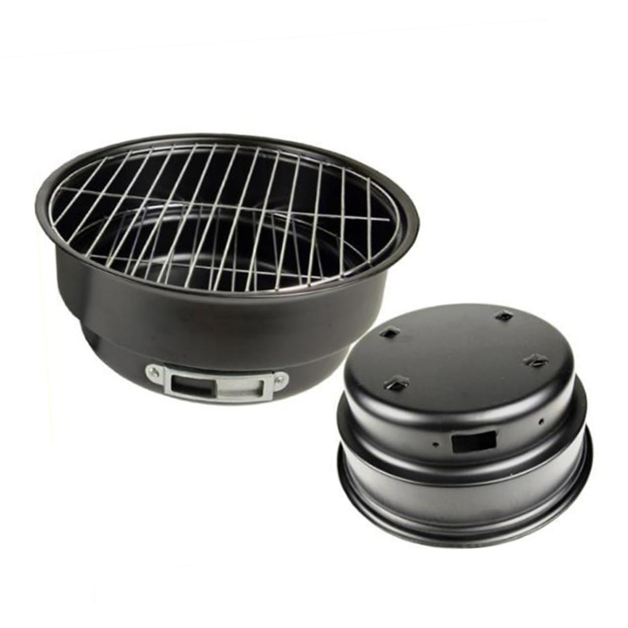 TOYANDONA Parrilla de Barbacoa Portátil de Acero Inoxidable y Compacta para Camping y Picnic al Aire con Rejilla para Asar Color Aleatorio