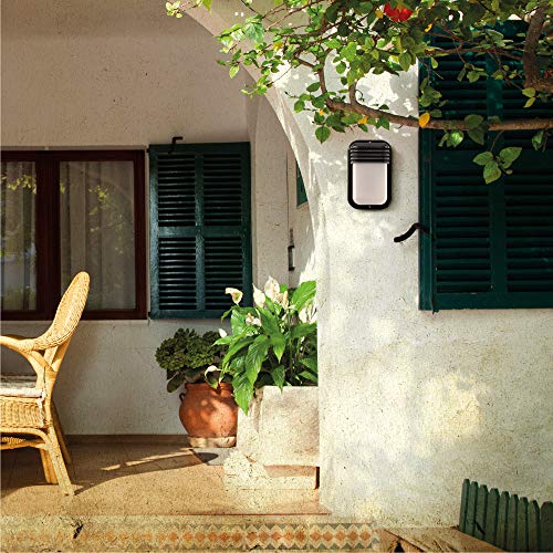 Aplique Ecoled IP44 resistente a salpicaduras con casquillo E-27 vertical blanco 5