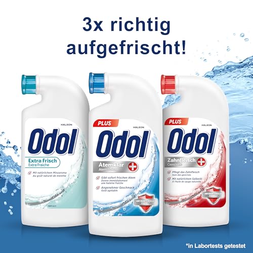 Odol Mundwasser Atemklar +, alkoholfreies Mundwasser Konzentrat, 125ml – Bild 3