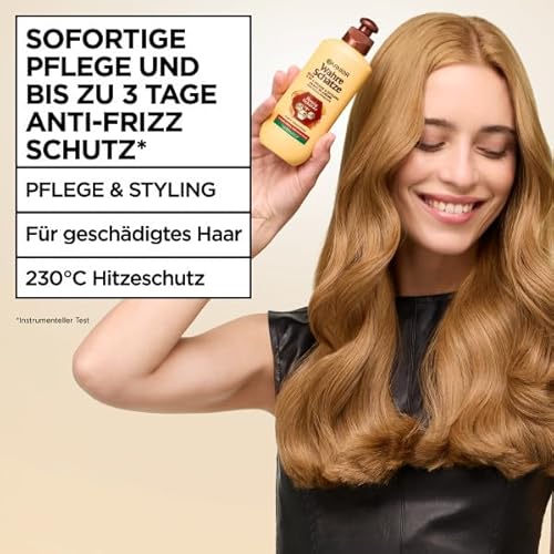 Garnier Wahre Schätze Haarpflege-Set Honig-Schätze, reparierend, für geschädigtes Haar, mit Shampoo, Spülung, 1-Minute Haarkur,Leave-In, 4-teilig