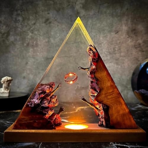 Veilleuse 3D océan en résine époxy pour illuminer votre table de chevet