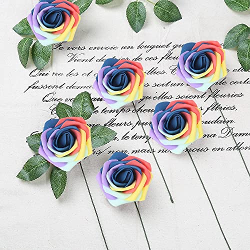Insunsix Fake Leaves For Roses Decorations, 200Pcs Bulk Green Rose Leaves With Stems For Diy Wedding Bouquets Centerpieces Party Decorations Rose Vine Wreath Garlands Supplies #TOP7