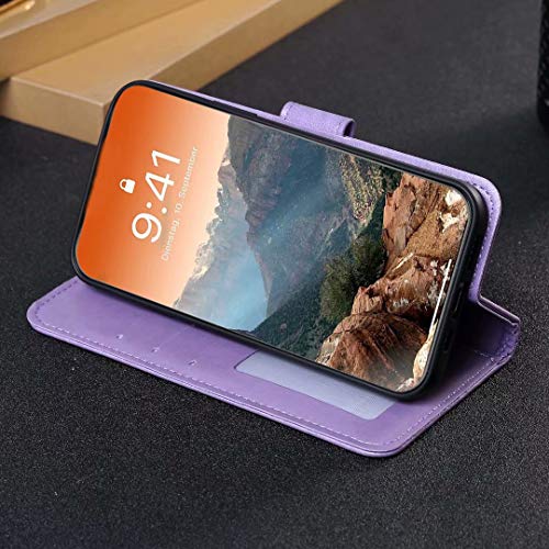 Wuhaizher for Honor X7B/Honor 90 Smart Phone Case PU Leather Flip Wallet Cases Mandala with Magnetic Closure Stand Card Holder Shockproof Case Cover for Girls Women Men, Purple Wuhaizher for Honor X7B/Honor 90 Smart Phone Case PU Leather Flip Wallet Cases Mandala with Magnetic Closure Stand Card Holder Shockproof Case Cover for Girls Women Men, Purple