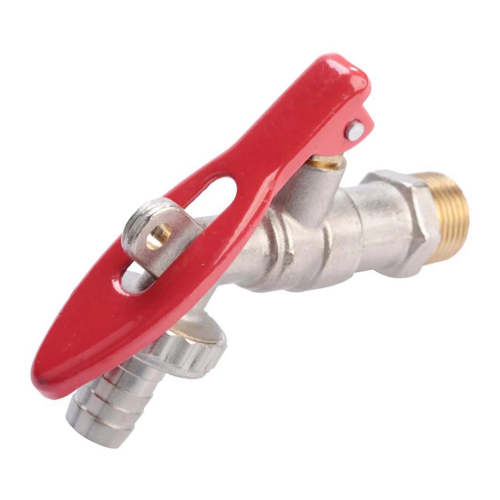 Grifo de agua con cerradura, rosca de latón de 1/2 pulgada, herramienta de jardín para uso doméstico, solución de riego duradera