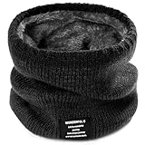 [PAZOFA] ネックウォーマー メンズ レディース ネックガード 首巻き 裏起毛 ふわふわ 冬用 スキー キャンプ おしゃれ グラデーションカラー 男女兼用 24色 black