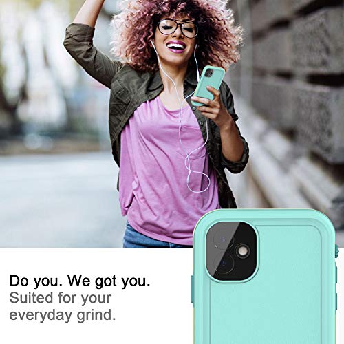 LOVE BEIDI iPhone 11 Waterproof Case 6.1 Screen Protector Underwater Shockproof Full-Body Dustproof Rugged Case for Aplle iPhone 11 (Cyan Green) by LOVE BEIDI - Used condition - Image 8
